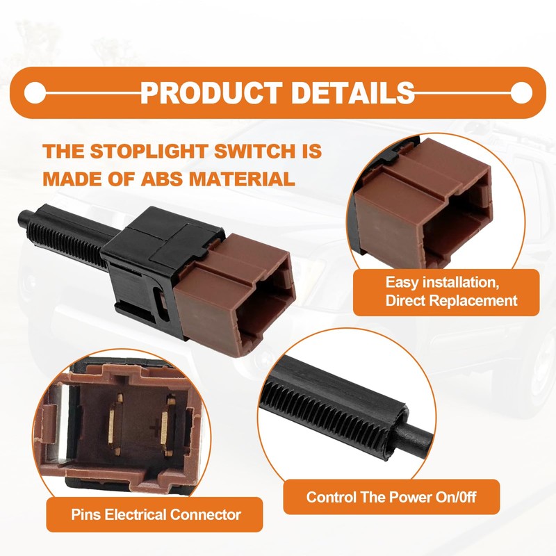 Brake Light Switch, Cruise Control Cutout Switch, Stop Lamp Stoplight