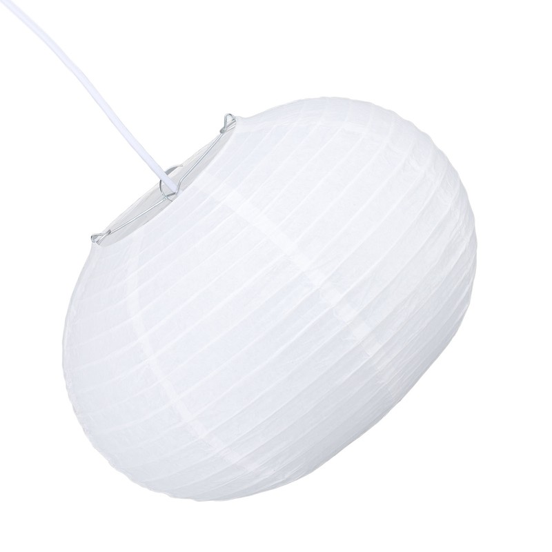 White Round Paper Lantern Light Decorative Soft Light Easy to
