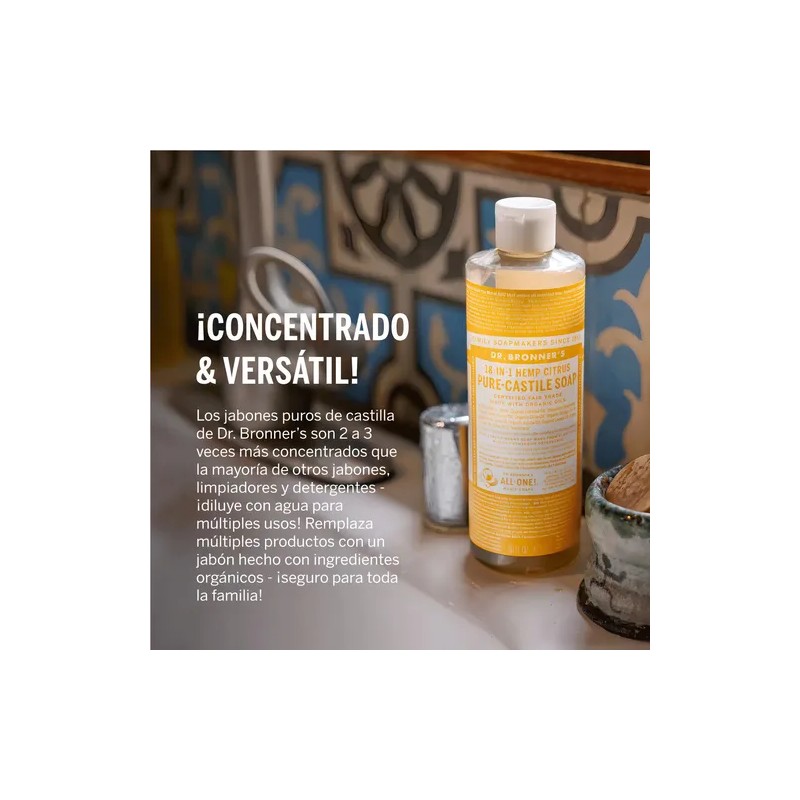 Jabón Líquido de Castilla Eucalipto Dr. Bronner's Orgánico 473ml