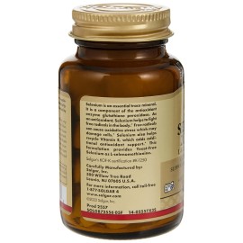 Solgar Yeast Free Selenium 200mcg Antioxidant Support Vegan 100 Count