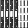 4 Pcs 6 Inch Door Strike Plate Security Latch Strike