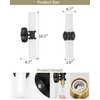 Battery Operated Wall Sconce Set of Two, Modern Rechargeable Wall