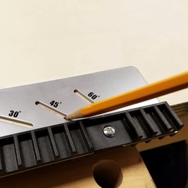 Milescraft 8405 FramingSquare 500 Imperial Framing Square – 20” x 11” Steel Carpenter Square for Woodworking with Removeable Fence