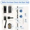 BEBASIA Heavy Duty Fingerprint Smart Door Lock for Front Door,