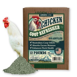 Arden Line Zeolite Coop Refresher, Odor Eliminator | Natural Mineral in Kraft Box | Essential Chicken Coop Accessory | Made in the USA, 12 Lbs