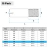 M METERXITY 10-Pack M8 x 30mm Slotted Cylindrical Pin Dowel,