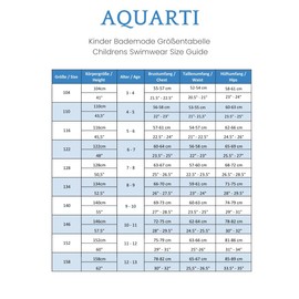 Aquarti Boys' Swimming Trunks Striped with Surfer Motif - 128