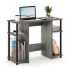 FURINNO Jaya Computer Study Desk, French Oak Grey/Black