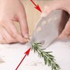 Stainless Steel Herb Stripper, 8-Hole Kitchen Leaf Stripping Tool for
