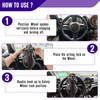 OPL5 Car Steering Lock, Heavy Duty Universal Anti-Theft Locking Devices,
