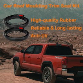 2Pcs Roof Drip Molding Weatherstrip Fit for Toyota Tacoma Double CAB 2005-2015, Left & Right Side Roof Trim Seal Kit Replace 75551-04062 75551-04061 75551-04060 75551-04063 75552-04063