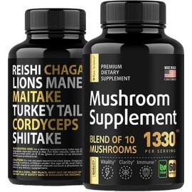 03/27 Mushroom Blend Nootropic Supplement w/ Lions Mane