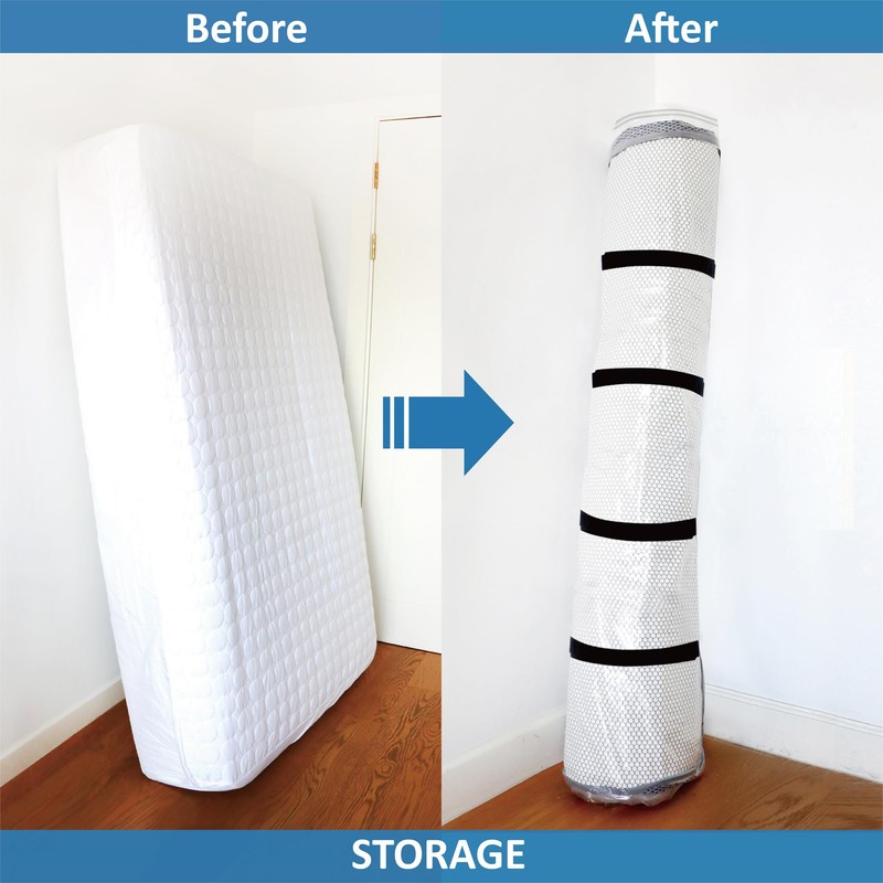 Storage Logic Twin/Twin XL Foam Mattress Vacuum Bag for Moving,