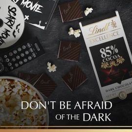 Lindt EXCELLENCE 85% Cocoa Dark Chocolate Candy Bar, Halloween Candy, 3.5 oz. Bar (12 Pack)