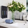 4 Pcs Shampoo Conditioner Dispenser, 3 Chamber 3x420ml Shower Soap
