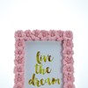 WAIT FLY 4 X 6 Inches Beautiful Pink Flower Shape