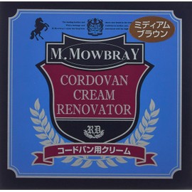 M. Mowbray 21055 Men's Cordovan Cream Renovator Glass Leather Care, medium brown