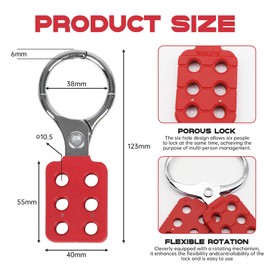 Hasp, padlock, mini master lock for lock, safety latch compartment, lock latch, cabinet lock, safety lock key and locking hook, aluminium lock hasp