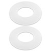 AUGREX 2Pcs Toilet Silicone Gasket Flush Valve Seal Compatible with