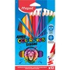 Maped - Ergonomic Triangular Colouring Pencils, Colour'Peps Strong Jumbo -