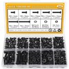 365 Pieces M4 Screws Nuts Washers Set Black, Sutemribor M4