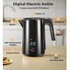 Ssyfei Electric Kettle, Double Wall Stainless Steel Cool Touch Water