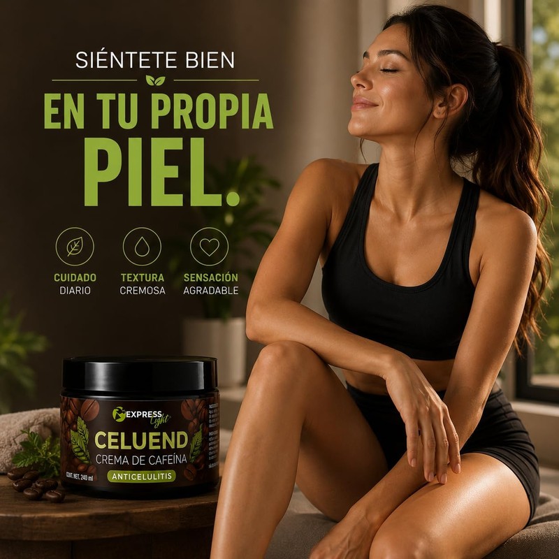 Celuend Crema con Cafeína – Express Light – Crema Corporal