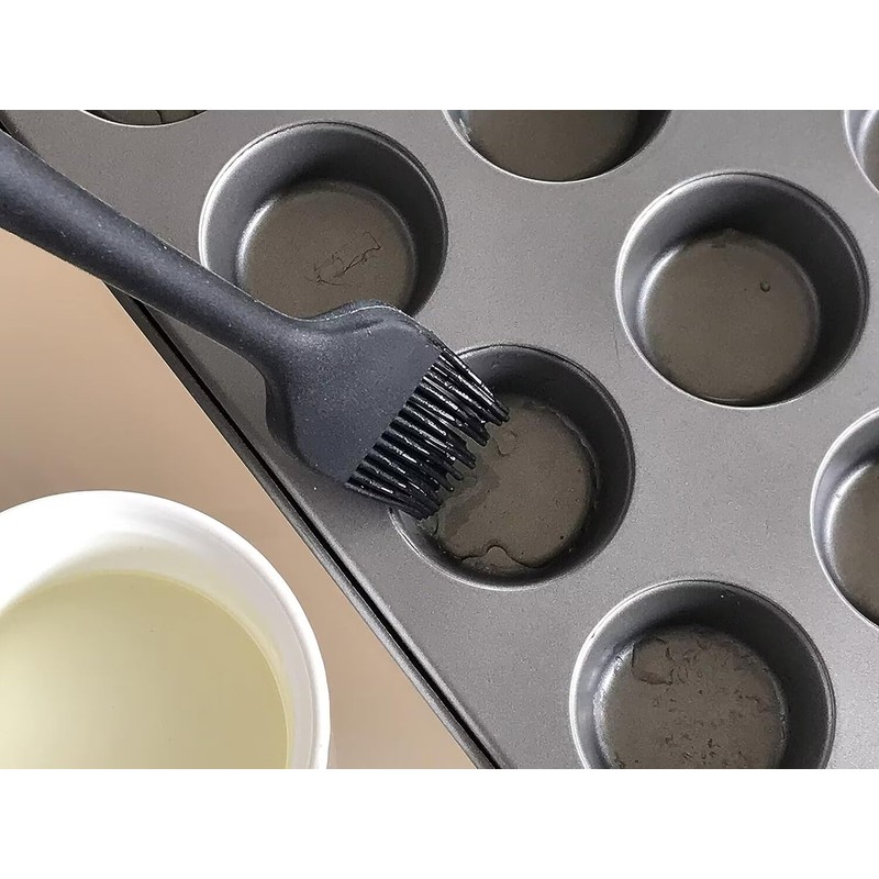 ECCRIS 8 Pieces Silicone Spatula Set, including 1 Brush, 3