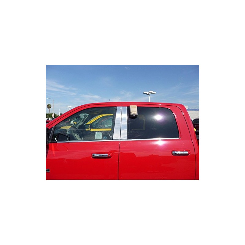 Sizver Chrome Stainless Steel Pillar Posts Accent Covers For 2009-2016
