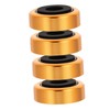 IWOWHERO 4pcs Aluminium Alloy Vibration Speaker Pads Isolation Feet Cushions