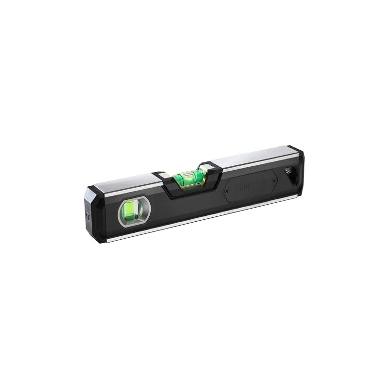 ToughBuilt - Nivel de caja magnética iluminada de 9 pulgadas