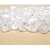 Bicone Beads, Crystal, Bicone Rhombus Faceted Acrylic Beads, 10 x