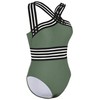 Mycoco Traje de baño de una Pieza con Cuello Alto