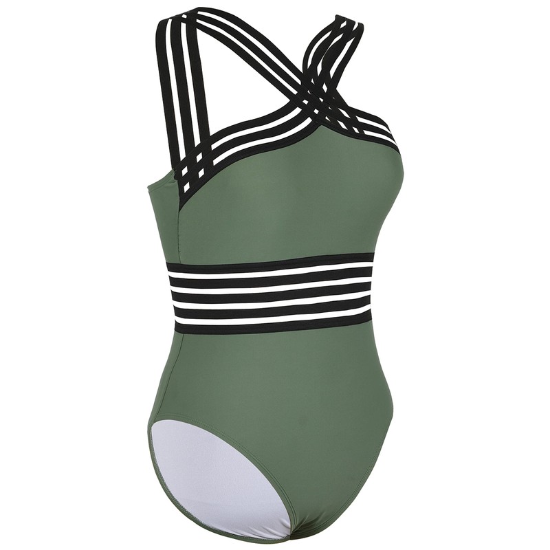 Mycoco Traje de baño de una Pieza con Cuello Alto