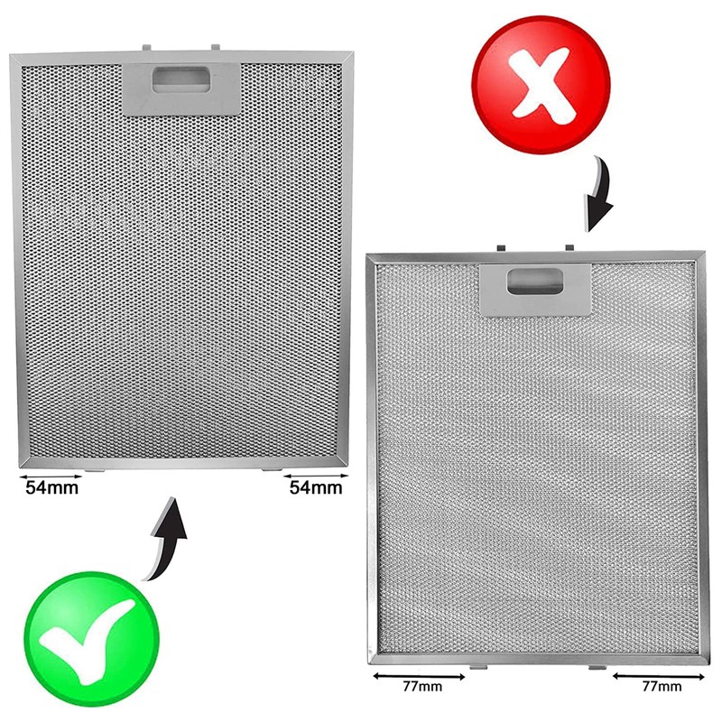 SPARES2GO Metal Mesh Filter compatible with Rangemaster Cooker Hood/Extractor Fan