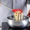2 Pieces Non-Stick Silicone Spaghetti Spoon & Pasta Tong Set,