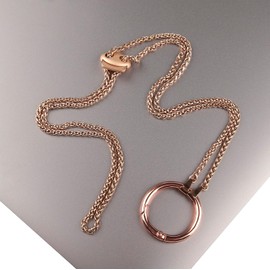 Guran - Cadena antipérdida de acero inoxidable para anteojos de sol, collar y soporte para anillos