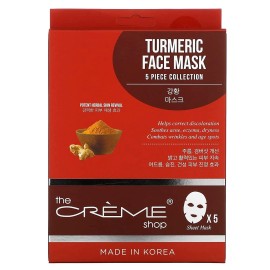 The Crème Shop Turmeric for Soothing, Hydrating, Deep Cleansing, Healing, Reduce Redness mask 5
