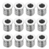 sourcing map 12Pcs Threaded Inserts Nuts, M4x10mm Hex Socket Drive