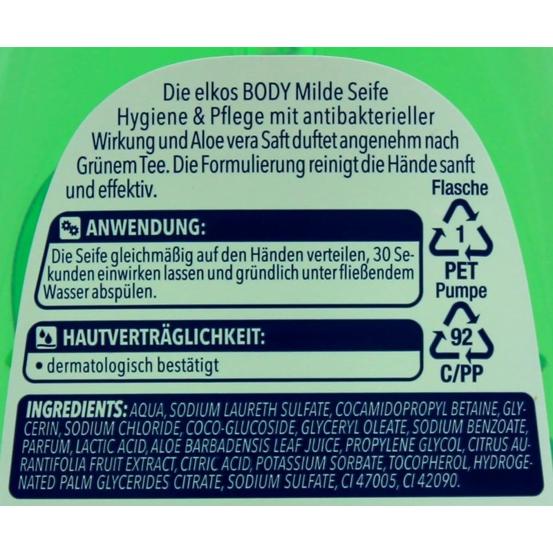 Elkos Body Hygiene + Care Mild Soap Pack of 8