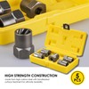 Topec 5-Piece Heavy Duty Bolt Remover Set, 1/2" Drive Impact