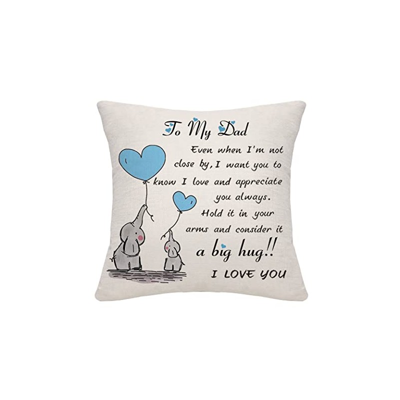Dad Even When I'm Not Close by Throw Pillow Cover