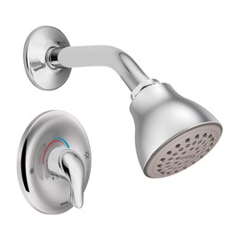 Moen Chateau Chrome Shower Trim Kit – Single Handle Posi-Temp Eco-Performance, Valve Required (Sold Separately), TL182EP