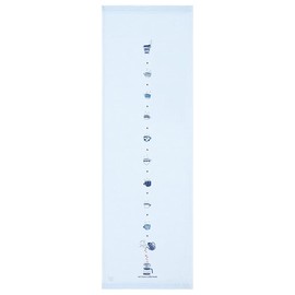 Kontex Imabari Towel, Face Towel, Handkerchief, Fugoyomi, Hagoromo Gauze, Cafe Time, Blue, Approx. 13.0 x 37.4 inches (33 x 95 cm)