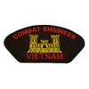 ARMY COMBAT ENGINEER VIETNAM with CASTLE PATCH - Red and