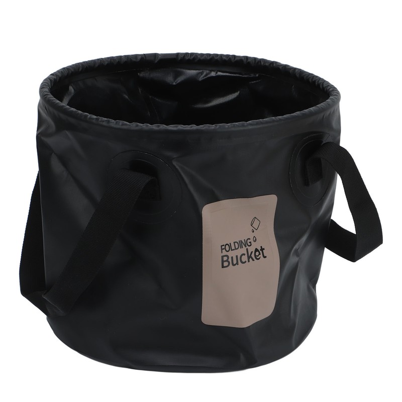 Camping Collapsible Bucket 10L Capacity Food Grade PVC Mesh Side