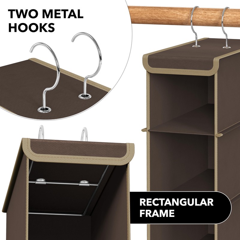 Simple Houseware 10 Shelves Hanging Shoes Organizer Holder for Closet,