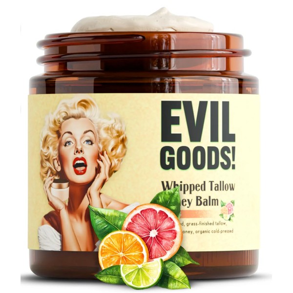 Whipped Beef Tallow and Manuka Honey Balm Moisturizer for Skin,