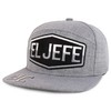 Trendy Apparel Shop El Jefe Embroidered 100% Cotton Flatbill Snapback