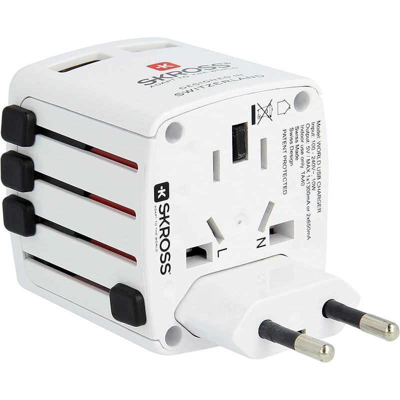 SKROSS WORLD USB CHARGER WEISS